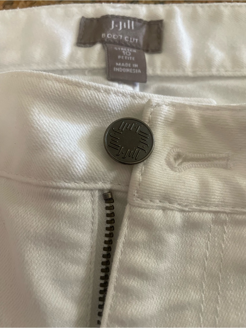 J. Jill White Boot Cut Jeans - Picture 3 of 3